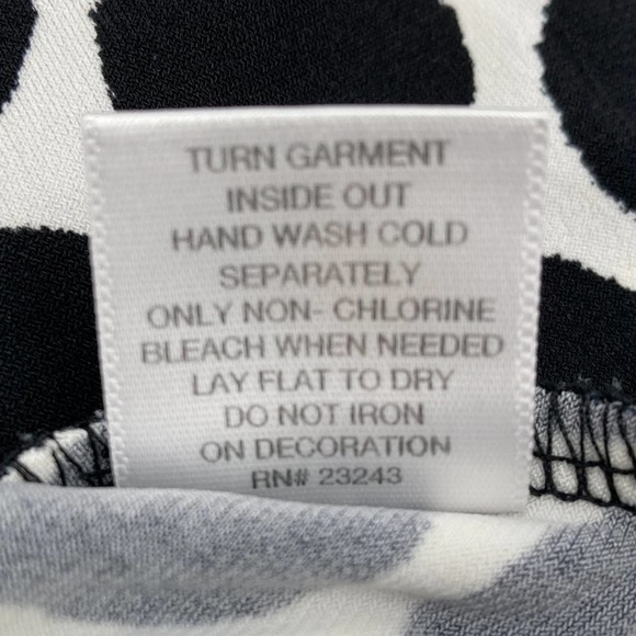 New York & Co. Black and White Polka Dot Tank Top - Picture 7 of 8